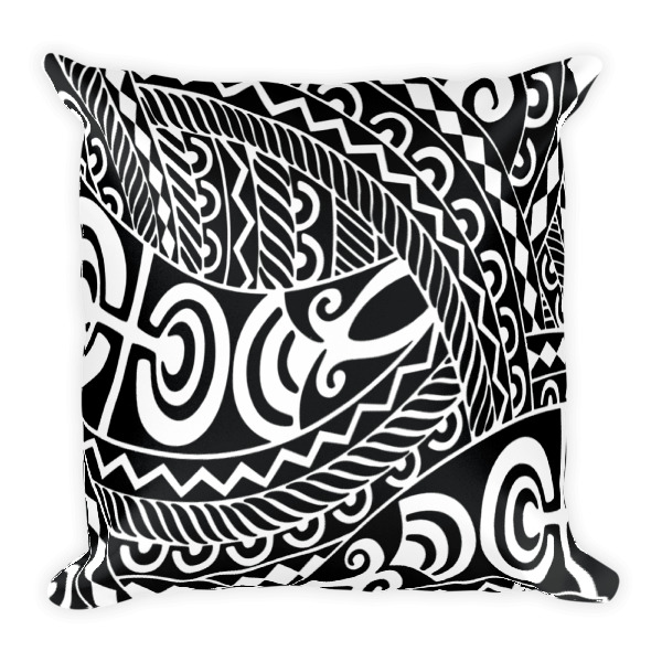 mauilife Square Pillow tattoo Print | Enjoy the MauiLife
