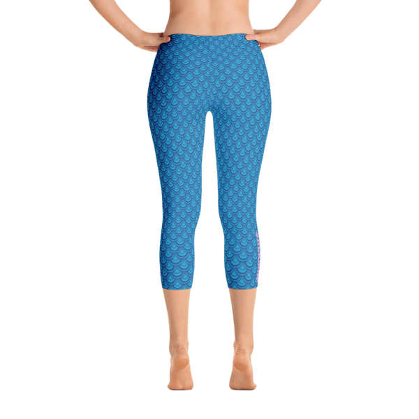 MERMAID LEGGINGS WOMENS Capri Pants Yoga Capri Leggings Yoga Pants