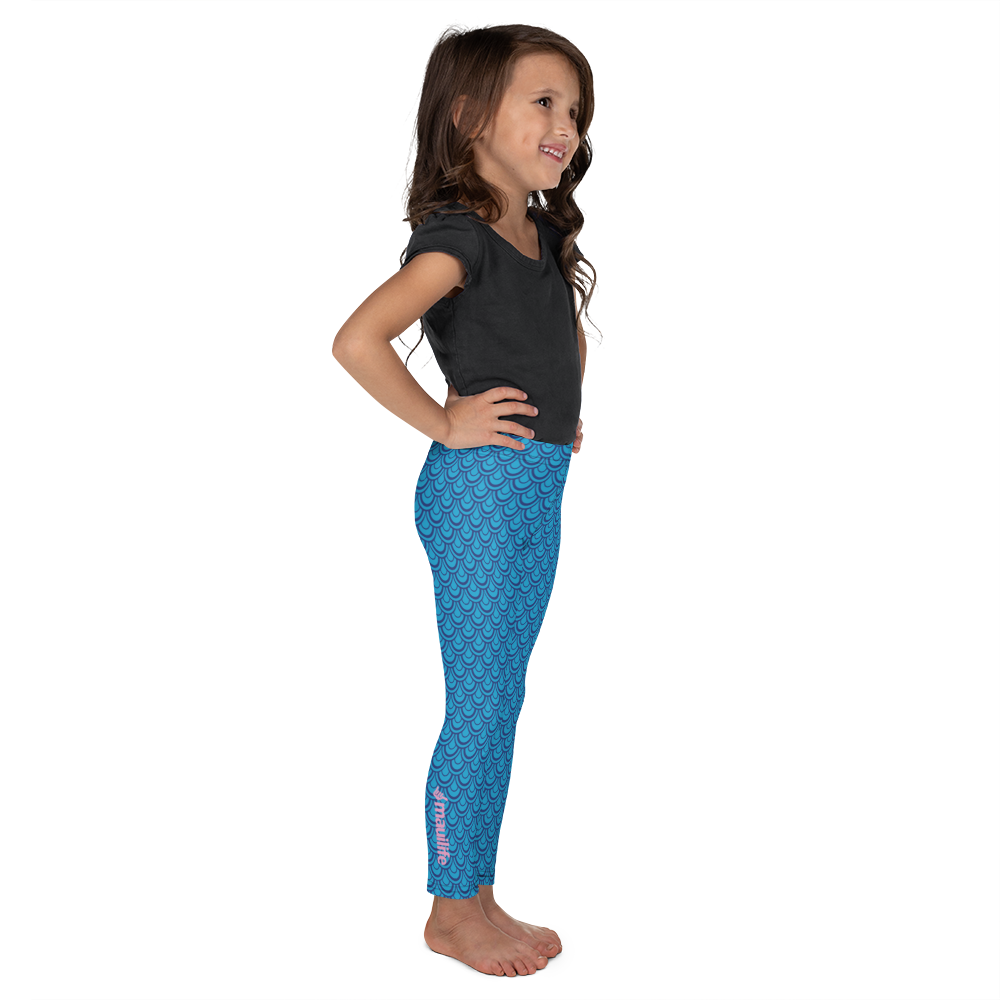2 Fin Fun Girls Mermaid Leggings - Size Youth Medium | eBay