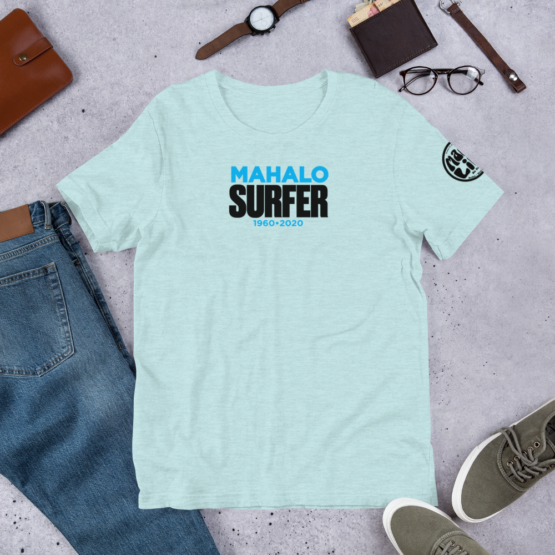 Mahalo Surfer Short-Sleeve Unisex T-Shirt