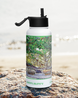 Maui Life® Lahaina Banyan Tree 32oz Stainless steel water bottle