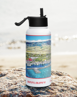 Maui Life® Lahaina Harbour 32oz Stainless steel water bottle