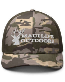 Maui Life Outdoors Camo  trucker hat